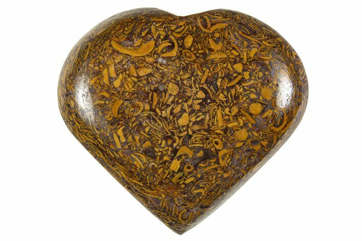 Polished Miriam Jasper Heart - India #343132